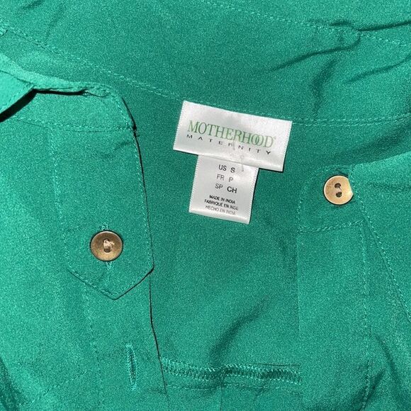 Size S Motherhood maternity beautiful green dress - Picture 6 of 8